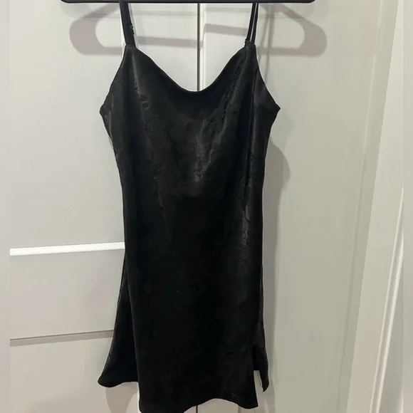 princess polly black silk dress Grimmond Maxi Dress Black